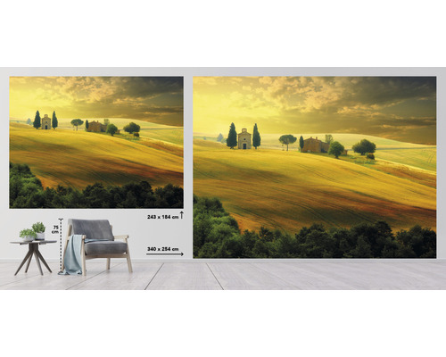 Fototapete mit Landschaftsmotiv, Toskana