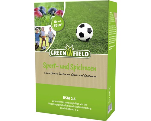 Rasensamen Greenfield Sport- & Spielrasen 1 kg 50 m² Greenfield Sport- und Spielrasen Packung