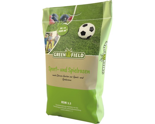Rasensamen Greenfield Sport- & Spielrasen 10 kg 500 m² Greenfield Sport- und Spielrasen für circa 500 Quadratmeter