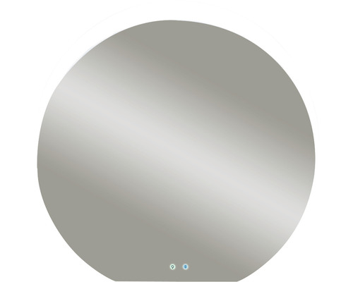 LED Spiegel 100cm "Mondsichel" mit Touch Ein/Aus Funktion und Bluetooth System Runder Spiegel mit integrierter Beleuchtung