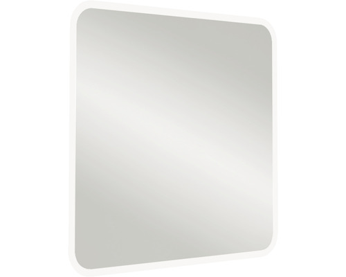 LED Spiegel 74cm mit C-Kanten und Spiegelheizung