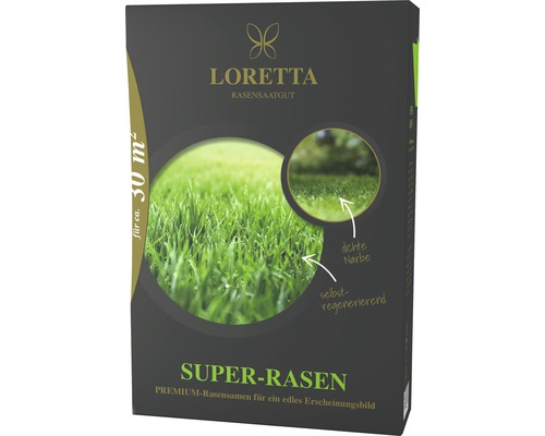 Rasensamen Loretta Super-Rasen 0,6 kg 33 m²