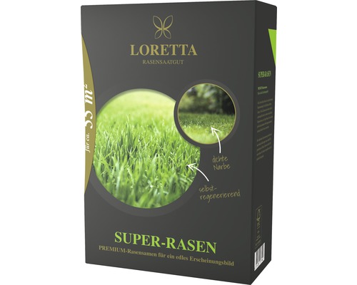 Rasensamen Loretta Super-Rasen 1,1 kg 55 m²