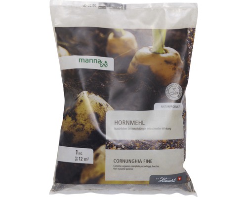 Hornmehl Manna Bio organischer Dünger 1 kg 12 m²-0