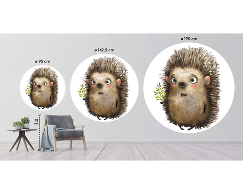 Wandsticker mit Igel-Motiv in drei Größen