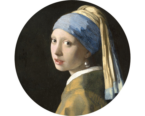 Fototapete Vlies HRBC200041 Jan Vermeers Das Mädchen mit den Perlenohringen Ø 190 cm