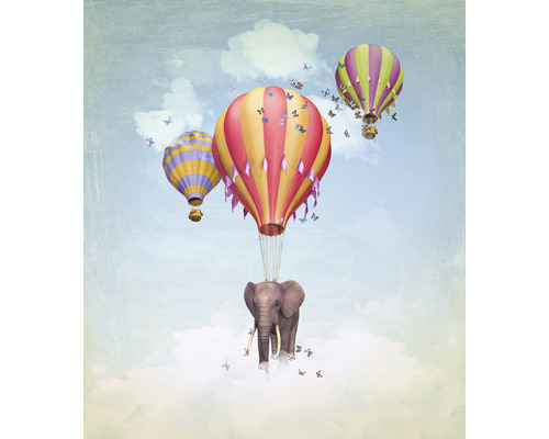 Fototapete Vlies HRBP300017 Luftballon Elefant 5-tlg. 243 x 280 cm