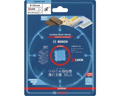 Bosch Carbide Multi Wheel Trennscheibe, Durchmesser 125 Millimeter
