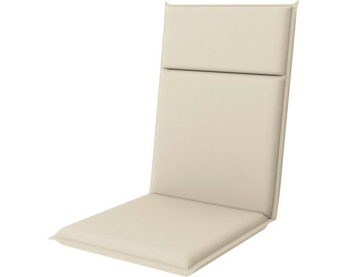 Stuhlauflage Gartenauflage Auflage 119 x 48 x 3,5 cm creme geeignet für den Außenbereich