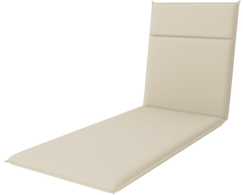Liegeauflage Gartenauflage Auflage creme geeignet für den Außenbereich Polsterauflage für Liegestuhl
