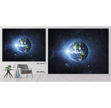 Fototapete Vlies HRBP100067 Weltkugel 7-tlg. 340 x 254 cm