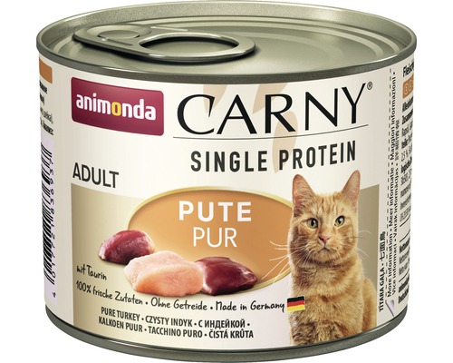 Katzenfutter nass animonda CARNY Single Pute pur 200 g Katzenfutter nass animonda CARNY Single Pute pur 200 g