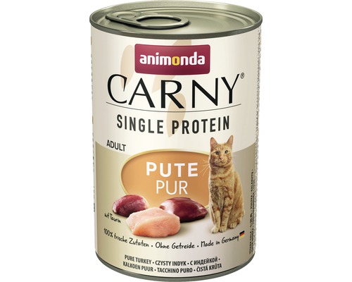 Katzenfutter nass animonda CARNY Single Pute pur 400 g