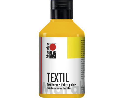 Marabu Textilfarbe mittelgelb 021 250 ml Marabu Textilfarbe in gelber Farbe