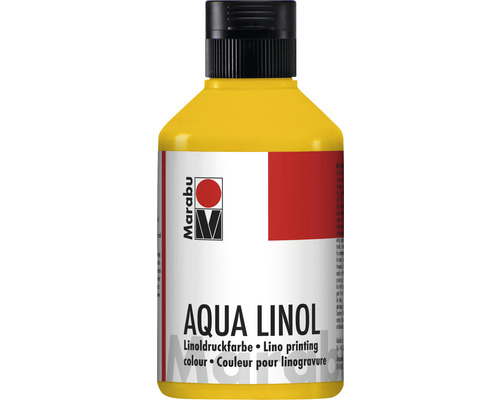 Marabu Aqua-Linoldruckfarbe mittelgelb 021 250ml-0