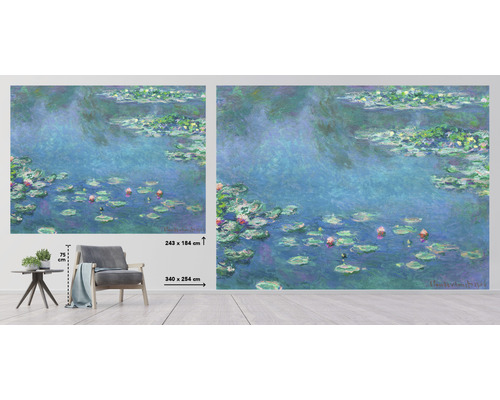 Wandbild mit Seerosen-Motiv in zwei Größen