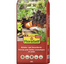 FloraSelf Kräuter- und Anzuchterde, 18 Liter Sack