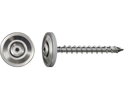 Spax Spenglerschraube m. Dichtscheibe T-STAR plus Linsensenkkopf TX Vollgewinde 4,5x35 mm Edelstahl A2 60 Stück Senkkopfschraube mit Unterlegscheibe im Detail