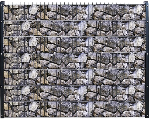 Sichtschutzstreifen videx PVC 3500 x 19 cm Old Stone