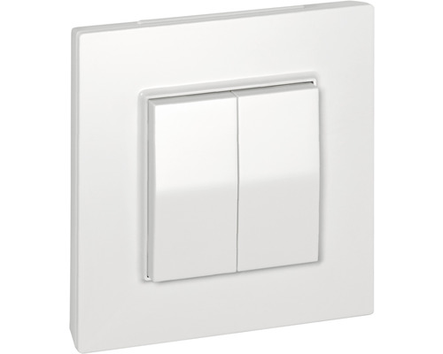 Doppelter Lichtschalter für die Wandmontage