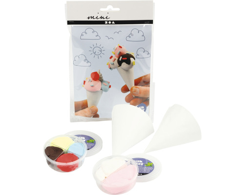 Mini Zoa Silk Clay Set mit Modellieranleitung und Modellierton