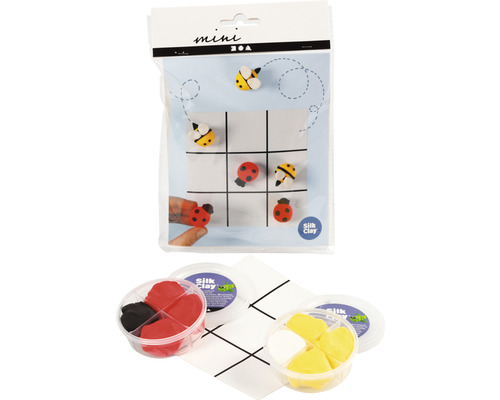 Mini Bastelset für Tic Tac Toe mit Silk Clay
