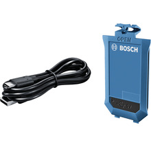 Bosch Logo. Akku-Adapter mit USB Kabel.