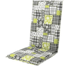 Stuhlauflage 119 x 48 x 6 cm 50 % Baumwolle, 50 % Polyester grau grün