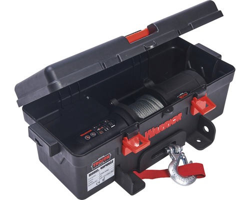 TROYEN Warrior Seilwinde in geöffneter Aufbewahrungsbox