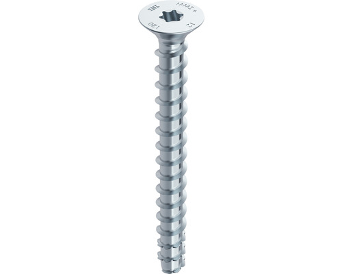 HECO-MULTI-MONTI-plus F Betonschraube Senkkopf TX Vollgewinde 7,5x50 mm blau verzinkt 100 Stück HECO-MULTI-MONTI-plus F Betonschraube Senkkopf TX Vollgewinde 7,5x50 mm blau verzinkt 100 Stück