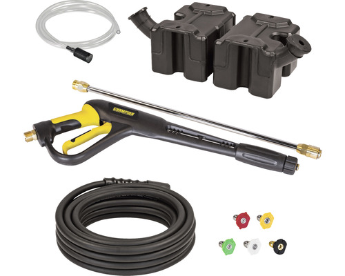 Druckreiniger Zubehörset mit Lanze, Schlauch, Düsen und Wasserbehälter