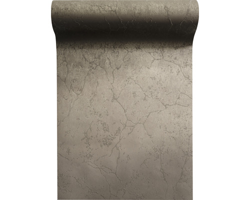 Vliestapete 87167-HOR Pure & Noble IV Glasperle Diana Coffee Tapetenrolle mit Steinmuster