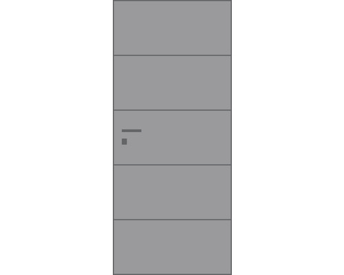 Graue Garagentoransicht mit Griff