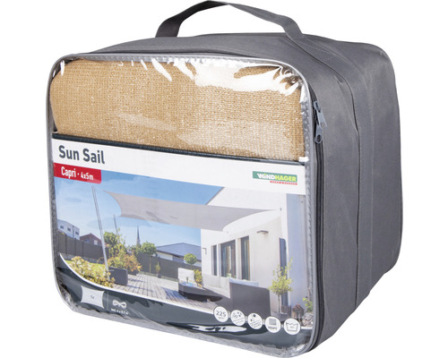 Verpacktes Sonnensegel Capri 4x5 Meter