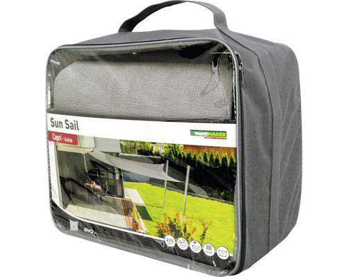 Sonnensegel Capri 4x4 Meter in Tragetasche