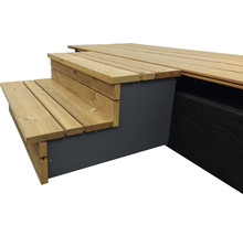 Seitenverblendung für Systemtreppe für Dielen, 3-stufig