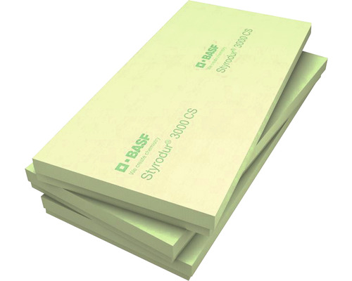 ISOVER Styrodur® 3000 CS/SQ XPS-Hartschaumplatte umlaufender Stufenfalz WLG 035 1265 x 615 x 30 mm Pack = 10,5 m²