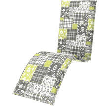 Liegenauflage mit Patchworkmuster