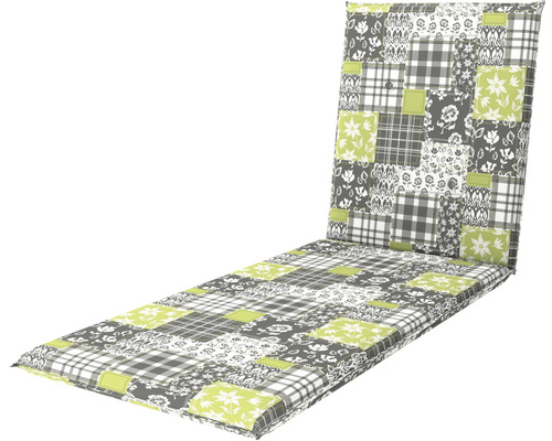 Auflage für Gartenliegen mit Patchworkmuster