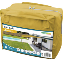 Sonnensegel Cannes Quadrat 5m gelb