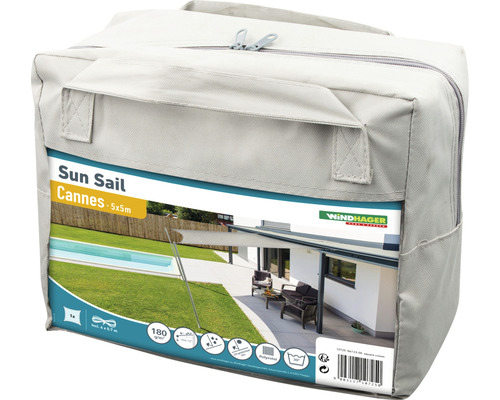 Verpackung für Windhager Sonnensegel Cannes 5x5 Meter