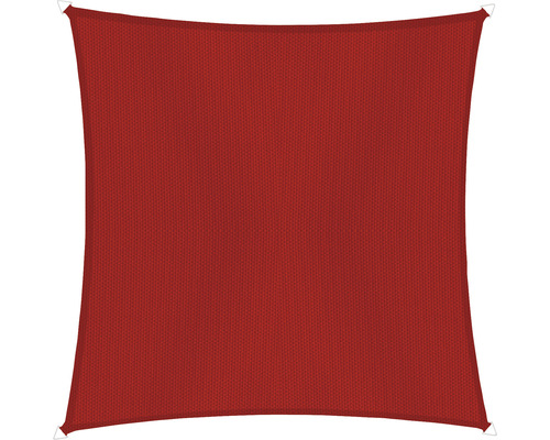 Quadratisches Sonnensegel aus Stoff mit Befestigungsringen