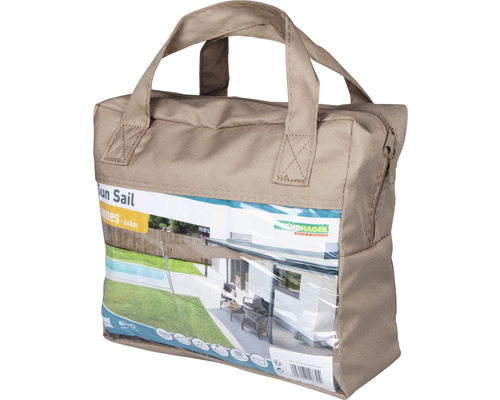 Verpackte Mindhager Sonnenplane mit Tragegriffen