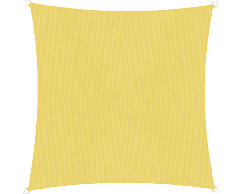 Quadratisches Sonnensegel aus Stoff mit Metallösen an den Ecken