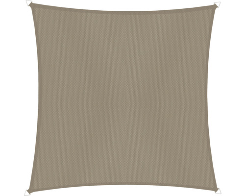 Quadratisches Sonnensegel aus Stoff mit Befestigungsringen