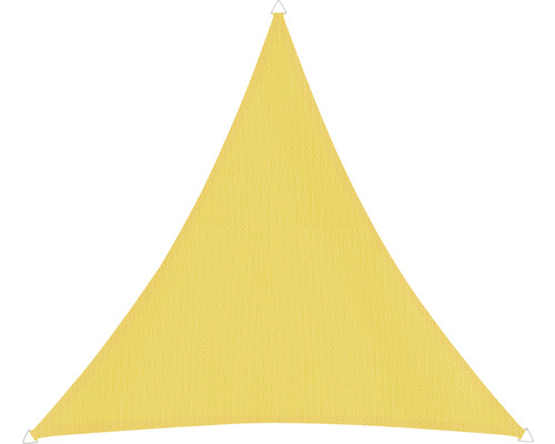 Dreieckiges Sonnensegel aus Stoff mit Befestigungsringen