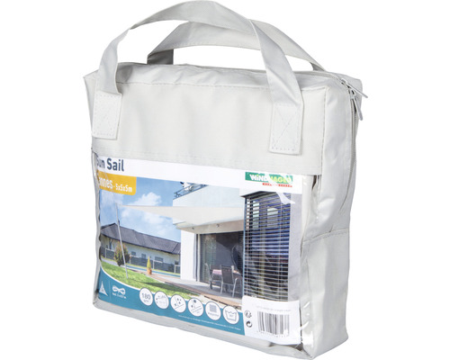 Verpacktes Sonnensegel