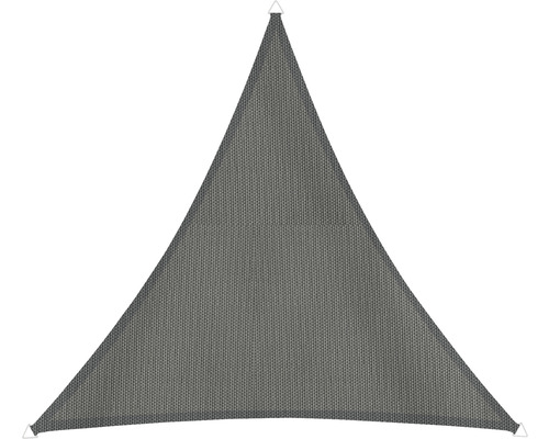 Dreieckiges Sonnensegel aus Stoff mit Befestigungsösen