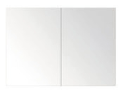 Spiegelschrank Sanox Porto 90 x 13 x 65 cm kieselgrau 2-türig
