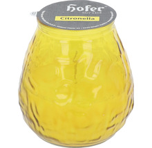 Kerze im Glas Duftkerze Hofer Citronella H 10 cm gelb-thumb-0